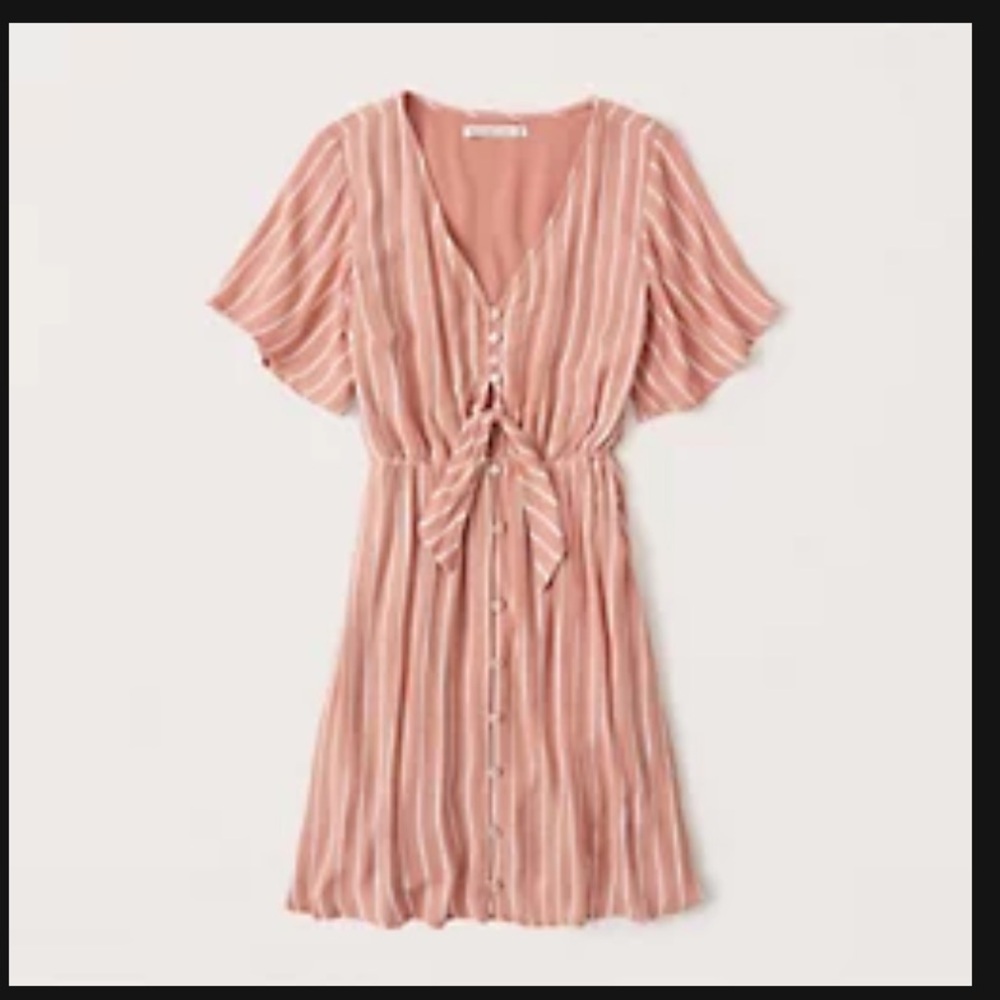 A&F Button Up Tie Up Dress Size XS